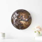 3D World Wall Clock Große Wanduhr (Zuhause)
