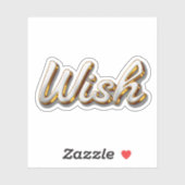 3D-Wunschaufkleber Aufkleber (Blatt)