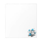 3D-Würfel von SlipperyJoe Notizblock (Vorderseite)