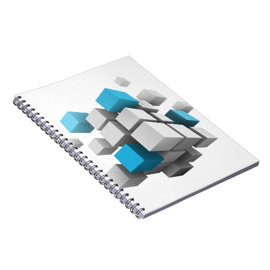 3D-Würfel von SlipperyJoe Notizblock (Rechte Seite)