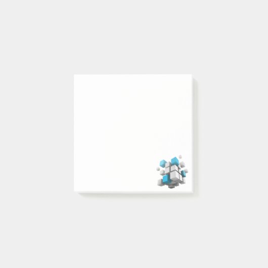 3D-Würfel von SlipperyJoe Post-it Klebezettel (Vorderseite)