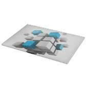 3D-Würfel von SlipperyJoe Schneidebrett (Ecke)