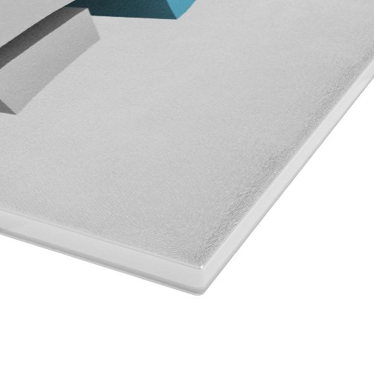 3D-Würfel von SlipperyJoe Schneidebrett (Ecke)