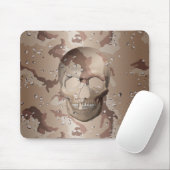 3D Wüste Camouflage Skull Mouse Pad Mousepad (Mit Mouse)
