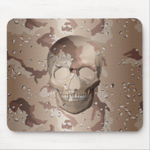 3D Wüste Camouflage Skull Mouse Pad Mousepad