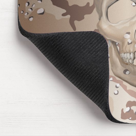 3D Wüste Camouflage Skull Mousepad (Ecke)