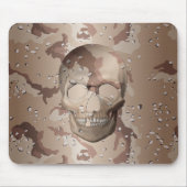 3D Wüste Camouflage Skull Mousepad (Vorne)