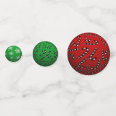 3D Xmas Balls Konfetti (Vorderseiten)