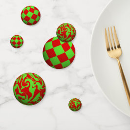 3D Xmas Balls Konfetti