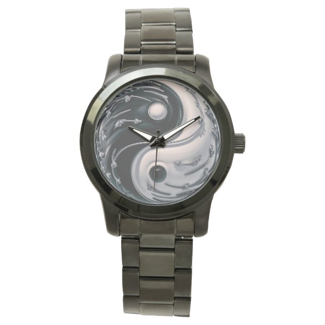 3D Yin Yang Armbanduhr (Vorderseite)