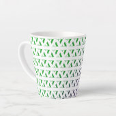 3D zag Muster Latte Tasse (Linke Ecke)