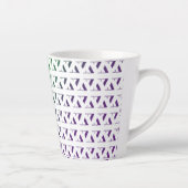 3D zag Muster Latte Tasse (Rechts)