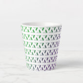 3D zag Muster Latte Tasse (Vorderseite)