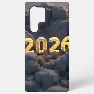3D-Zahlendesign für das neue Jahr 2026 Samsung Galaxy Hülle
