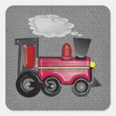 3D-Zugaufkleber Quadratischer Aufkleber (Vorderseite)