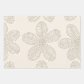 3er-Pack Blumenverpackungspapier Geschenkpapier Set (Vorderseite 3)