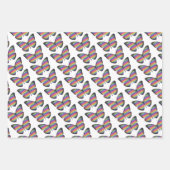 3er Set Geschenkpapier Set (Vorderseite 2)