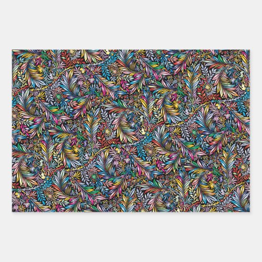 3er Set Geschenkpapier Set (Vorderseite 3)