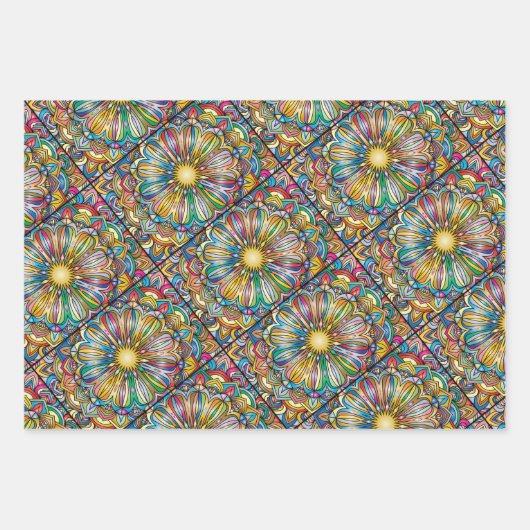 3er Set Geschenkpapier Set (Vorderseite)