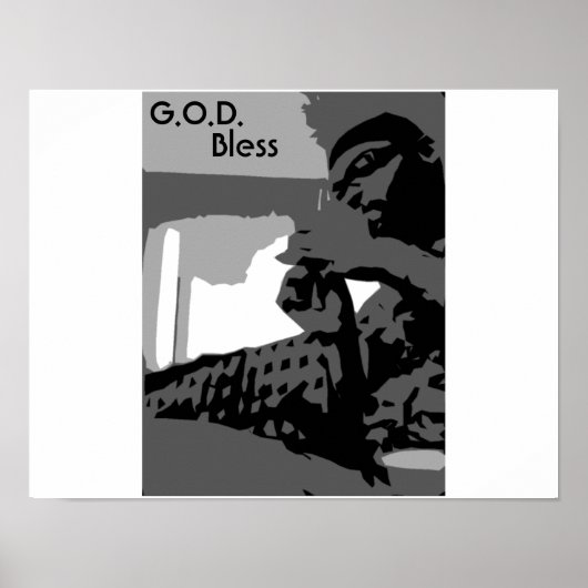 3Farben3, G.O.D., Bless Poster (Vorne)