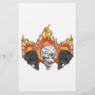 3Flammenskulptur Briefpapier