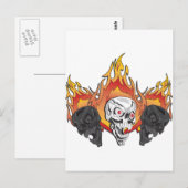 3Flammenskulptur Postkarte (Vorne/Hinten)