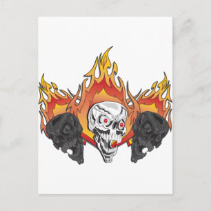 3Flammenskulptur Postkarte