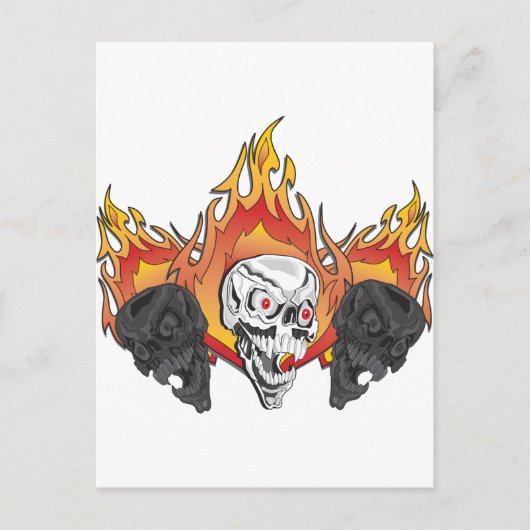 3Flammenskulptur Postkarte (Vorderseite)