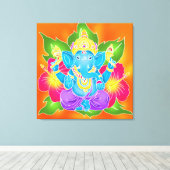 3FT x 3FT GANESH WALL GRAPHIC Batik Canvas Print Leinwanddruck (Insitu (Holzboden))