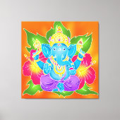 3FT x 3FT GANESH WALL GRAPHIC Batik Canvas Print Leinwanddruck (Vorderseite)