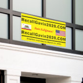 3ft x 5ft Recallgavin2020 Banner (Äußeres Gebäude)