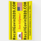 3ft x 5ft Recallgavin2020 Banner (Vertikal)