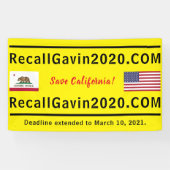 3ft x 5ft Recallgavin2020 Banner (Horizontal)