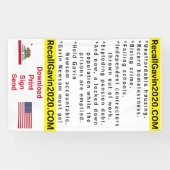 3ft x 5ft Recallgavin2020 Banner (Horizontal)