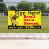 3ft x 5ft Unterschreiben Hier! Banner (Insitu)