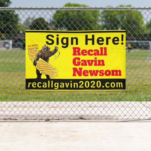 3ft x 5ft Unterschreiben Hier! Banner (Insitu)