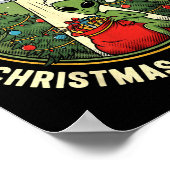 3i_atlas Christmas Delivery Crew Alien Santa Space Poster (Ecke)