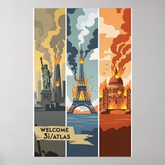3I/Atlas end of the world posters Poster (Vorne)