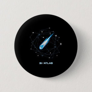 3i Atlas Interstellar Comet 2025 Weltraum Astronom Button