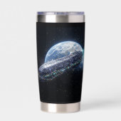 3I Atlas Spaceship Earth Orbit Galactic Insulated Thermobecher (Rückseite)