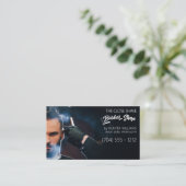 3in1 Barber Shop QRCode Visitenkarte (Stehend Vorderseite)