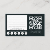 3in1 Barber Shop QRCode Visitenkarte (Rückseite)