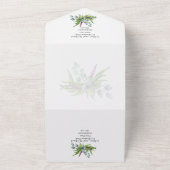 3in1 Eukalyptus Greenery FOTO Hochzeitsbudget UAWG All In One Einladung (Außenbereich)