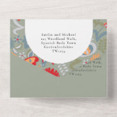 3in1 Olivenöl Grüne Volkskunst FOTO Florenz All In One Einladung (Rückseite)