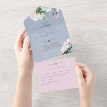 3in1 Pink Magnolias Dusty Blue Eucalyptus Wedding