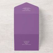 3in1 Violet Berry Text nur Hochzeit Einladung UAWG (Außenbereich)