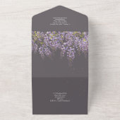 3in1 Wisteria Floral Wedite UAWG All In One Einladung (Außenbereich)