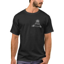3MF-Dreieck-Illuminati-Schwarzes T-Shirt