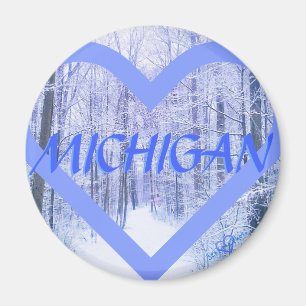 3MICHIGAN MAGNET des WINTER-PERIHEART