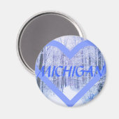 3MICHIGAN WINTER PERIHEART MAGNET (Vorderseite/Rückseite)